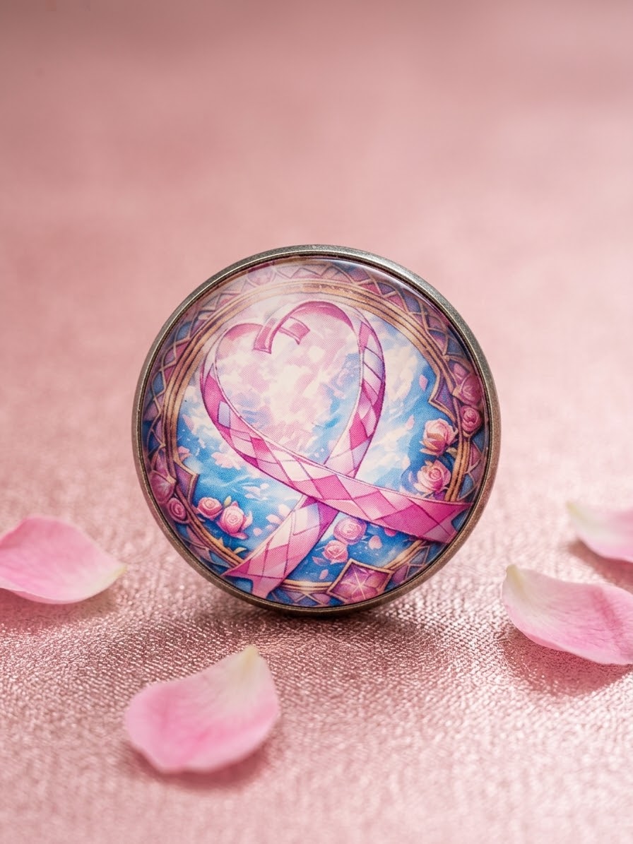Pins cœur octobre rose 